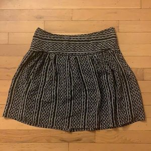 Madewell silk geometric pattern skirt